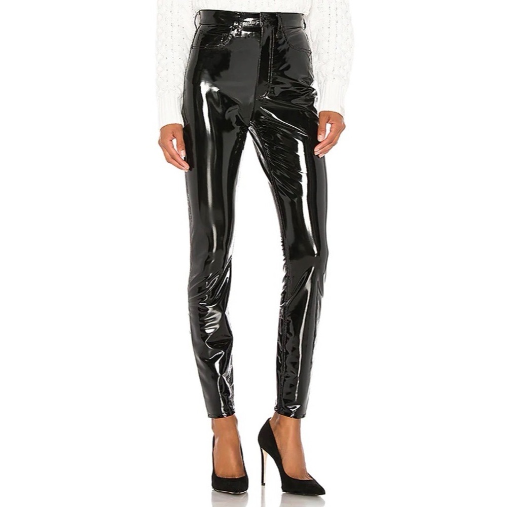 Rag & Bone Black Vinyl Pants